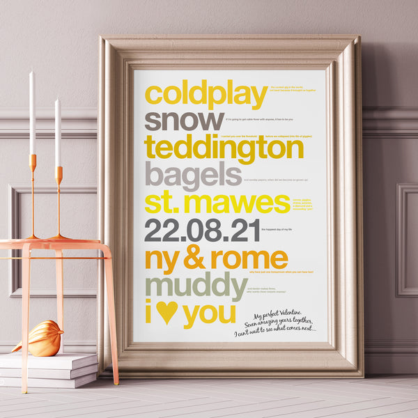 Personalised Valentine's Print