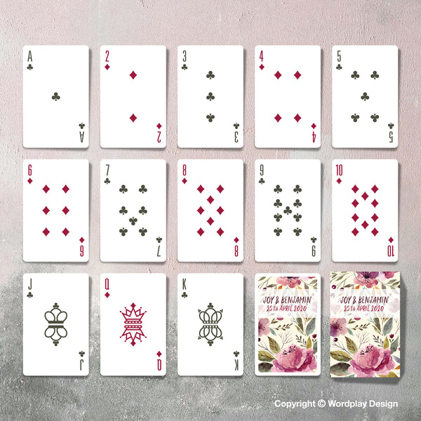 Customized playing card deck