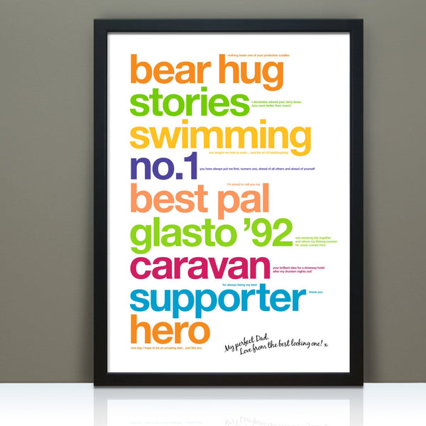 Personalised Print For Dad