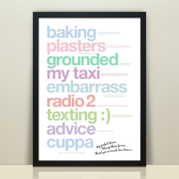 Personalised Print For Mum