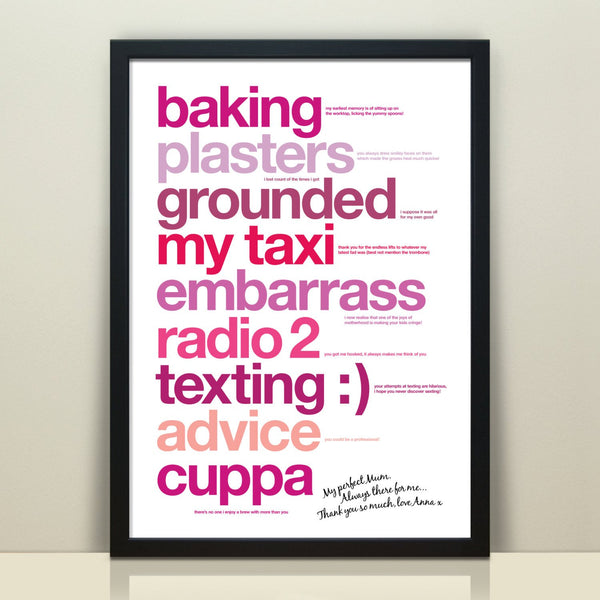 Personalised Print For Mum