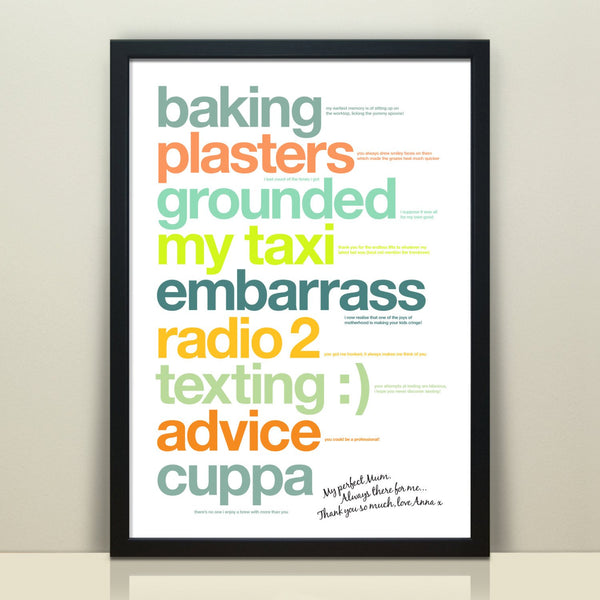 Personalised Print For Mum