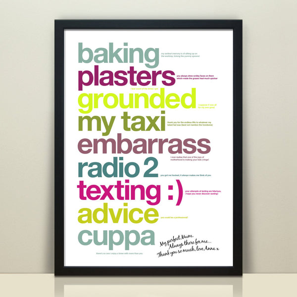 Personalised Print For Mum