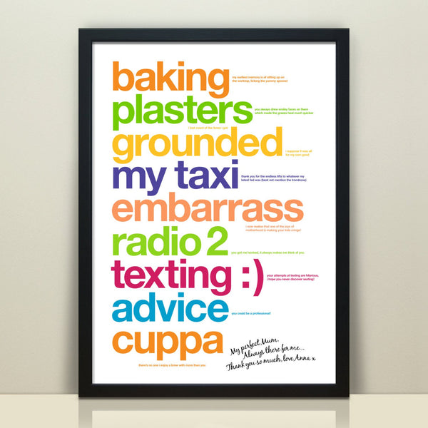 Personalised Print For Mum