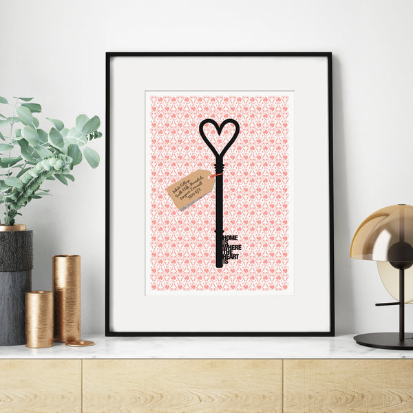 Personalised Key New Home Print