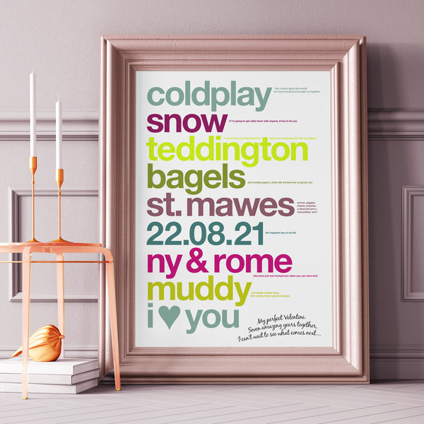 Personalised Valentine's Print