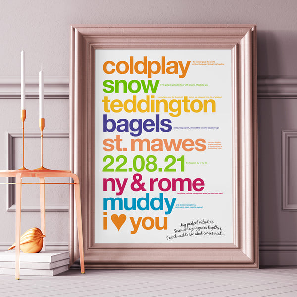 Personalised Valentine's Print