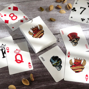 Playing card wedding favours in a variety of colours and designs