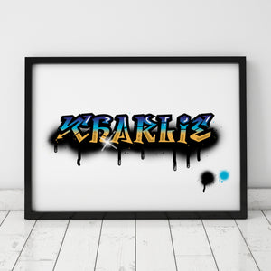 Graffiti Name Print – Charlie / SAMPLE