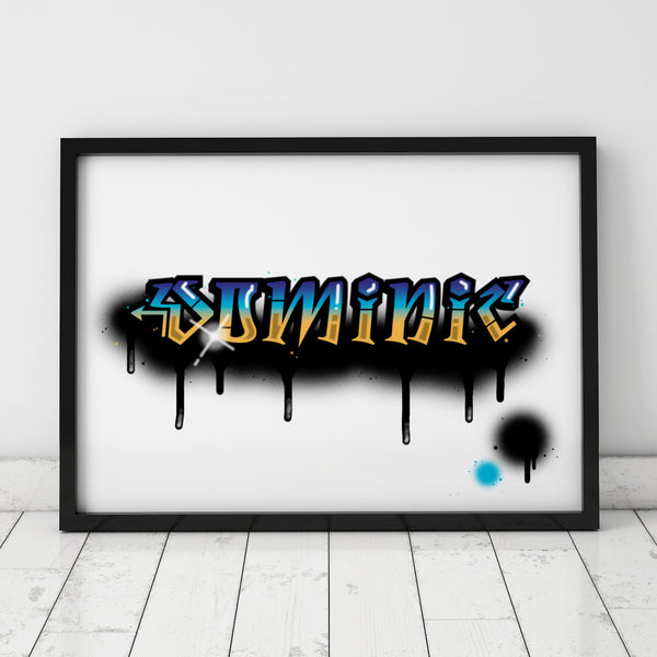 Personalised Graffiti Name Print