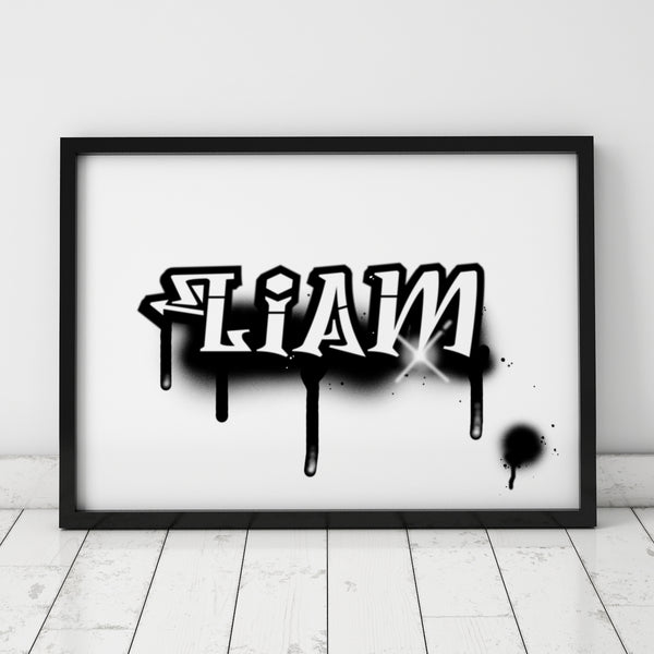 Personalised Graffiti Name Print