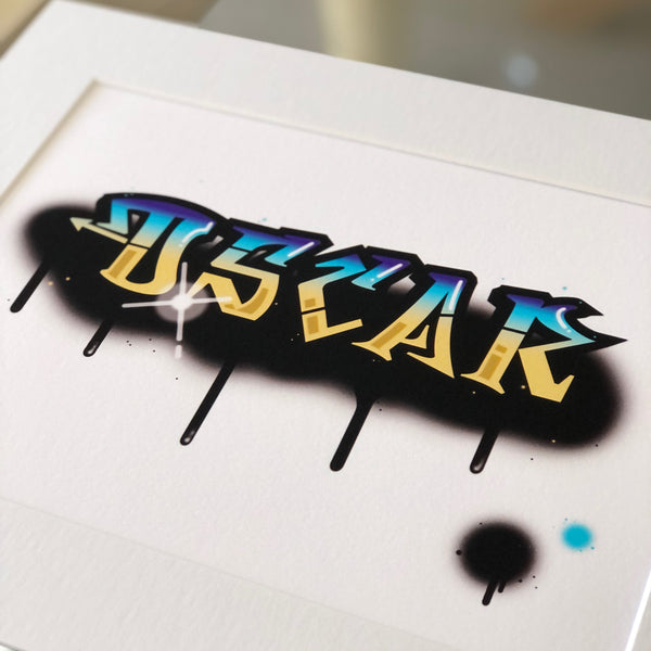 Personalised Graffiti Name Print