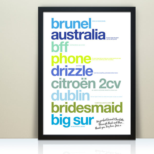 Personalised Best Friend Print