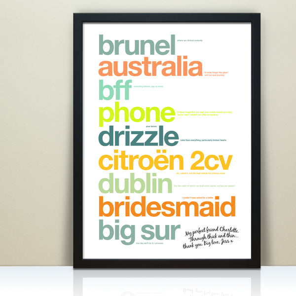 Personalised Best Friend Print