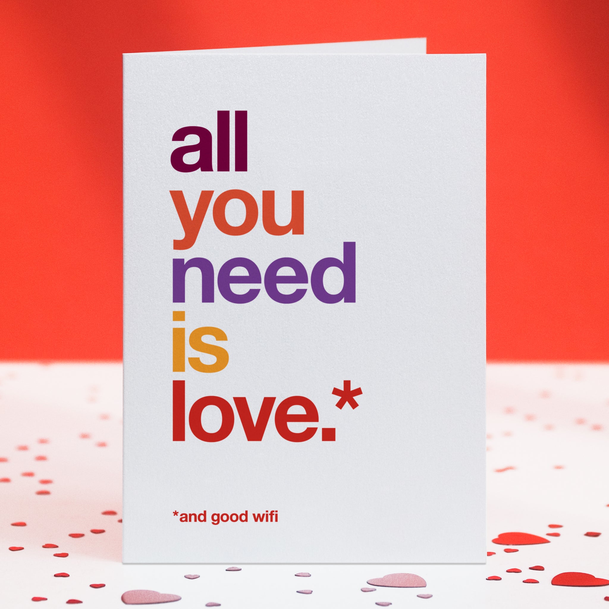 'And Good Wifi' Funny Love Card / SECOND