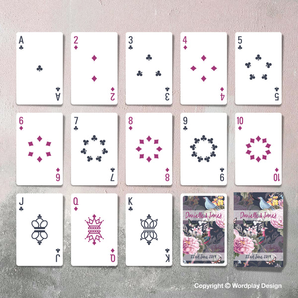 Customized playing card design