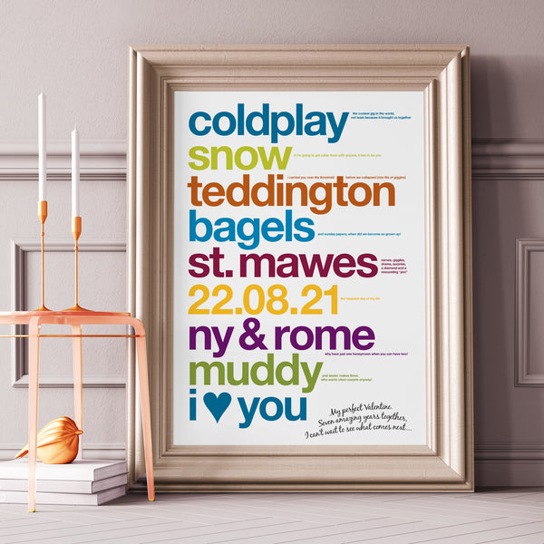 Personalised Valentine's Print