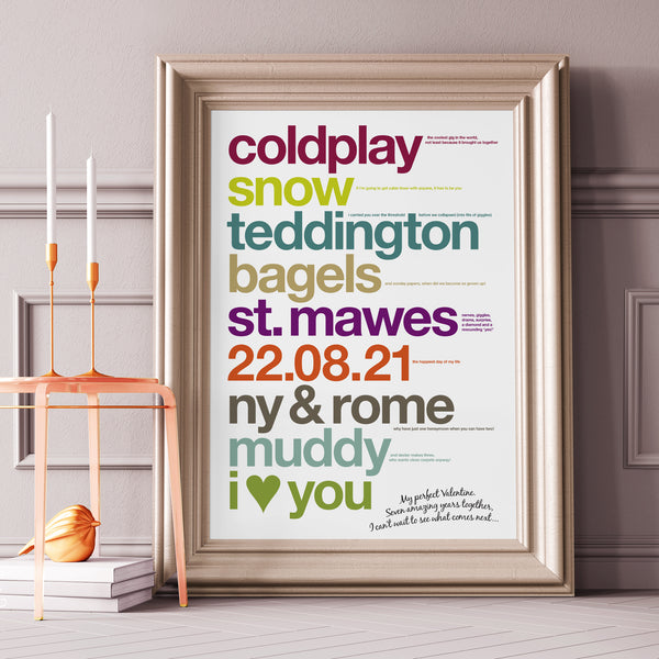 Personalised Valentine's Print