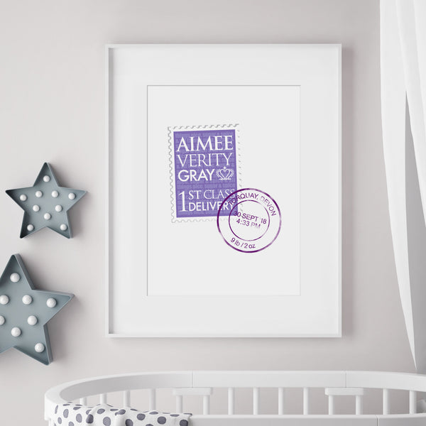 Personalised New Baby Print