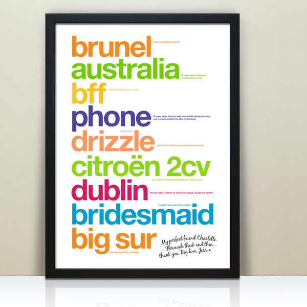 Personalised Best Friend Print