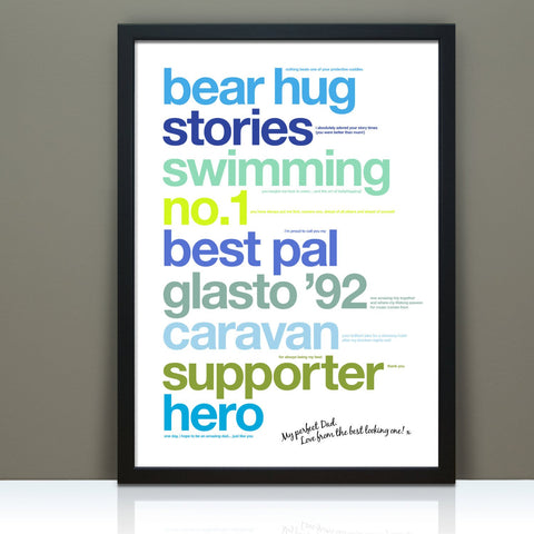 Personalised Print For Dad