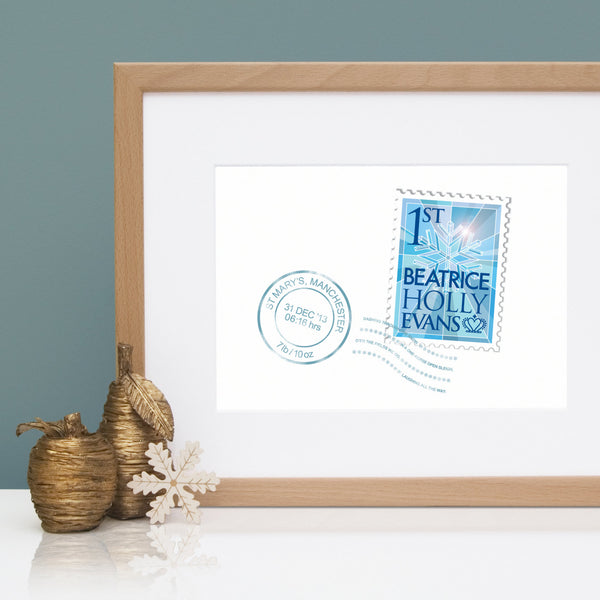 Personalised New Christmas Baby Print