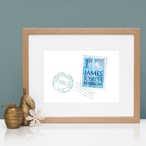 Personalised New Christmas Baby Print