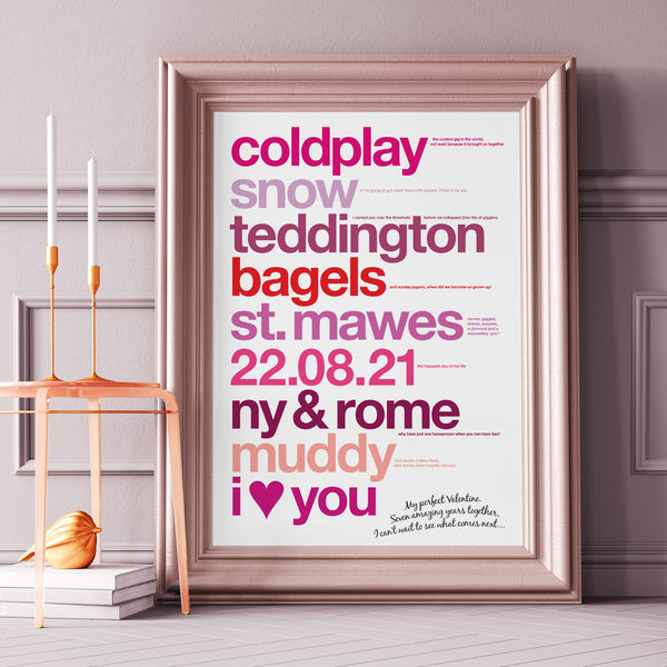 Personalised Valentine's Print