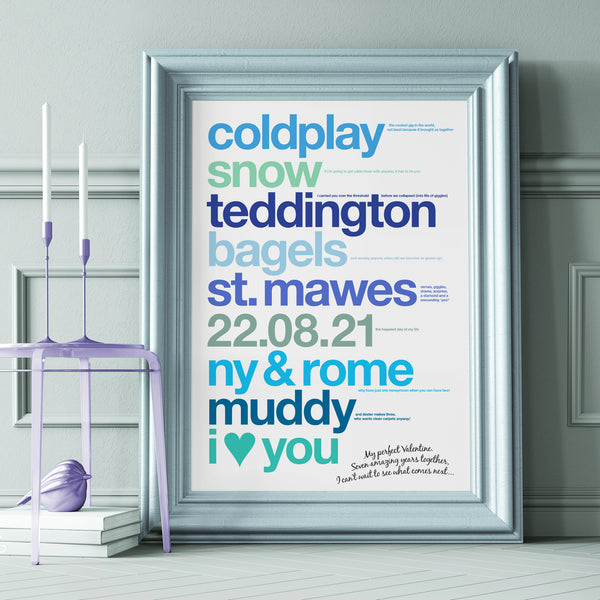 Personalised Valentine's Print